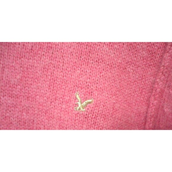 Vtg Y2K American Eagle Outfitters Preppy Pink L Fuzzy Angora Sweater Feminine - Picture 2 of 14